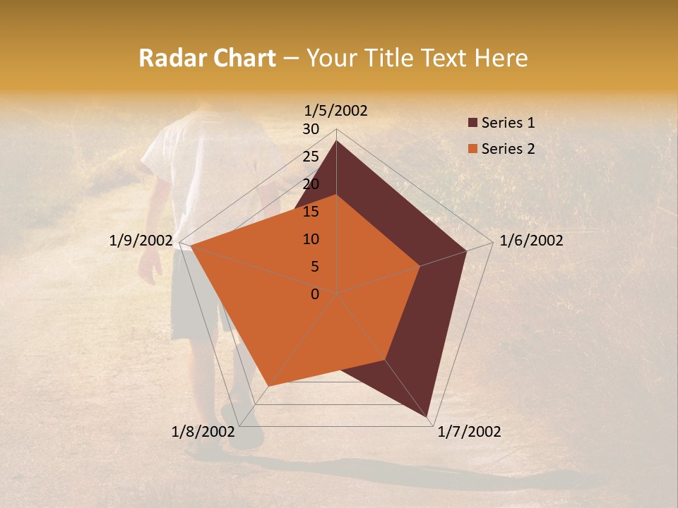 Child On The Road PowerPoint Template