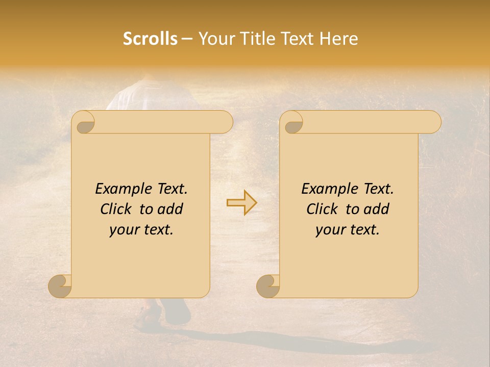 Child On The Road PowerPoint Template
