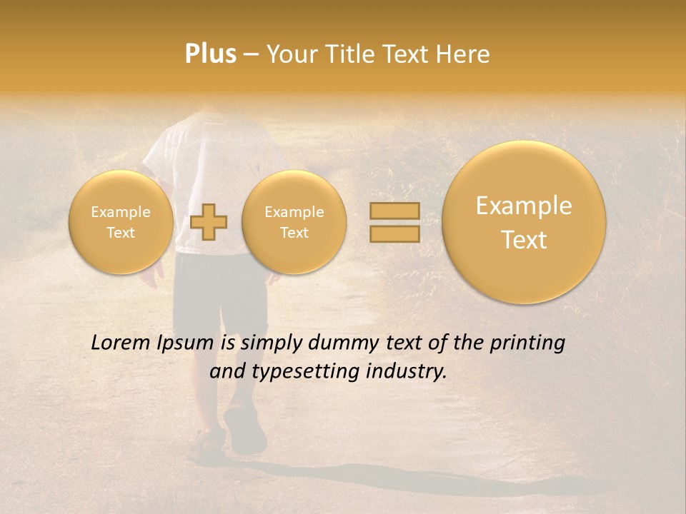 Child On The Road PowerPoint Template