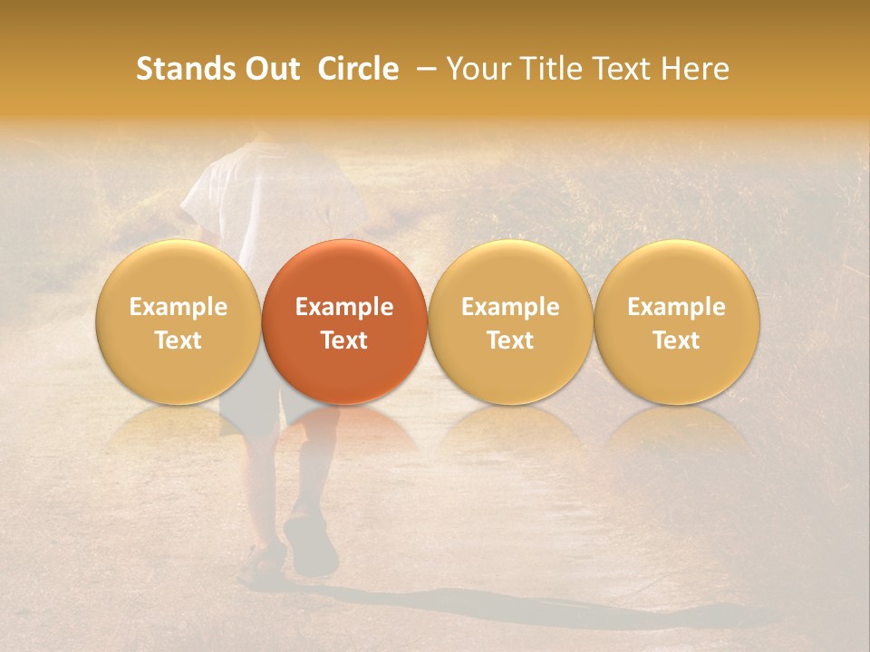 Child On The Road PowerPoint Template