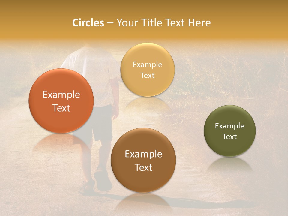 Child On The Road PowerPoint Template