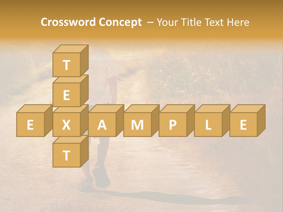 Child On The Road PowerPoint Template