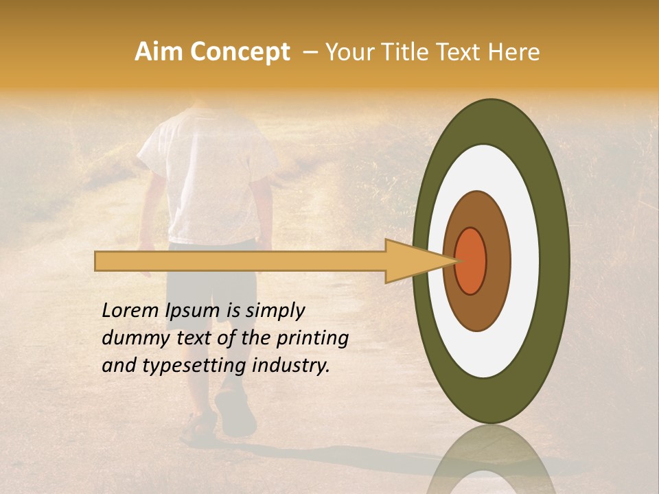 Child On The Road PowerPoint Template