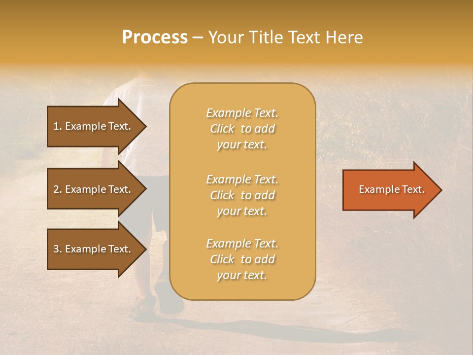 Child On The Road PowerPoint Template