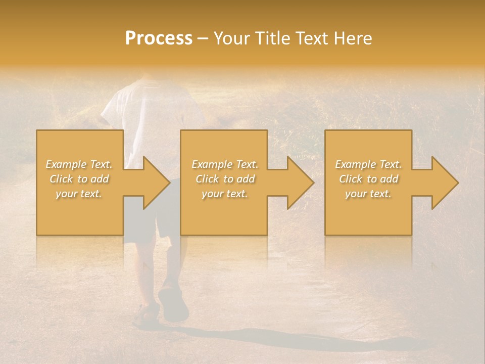 Child On The Road PowerPoint Template