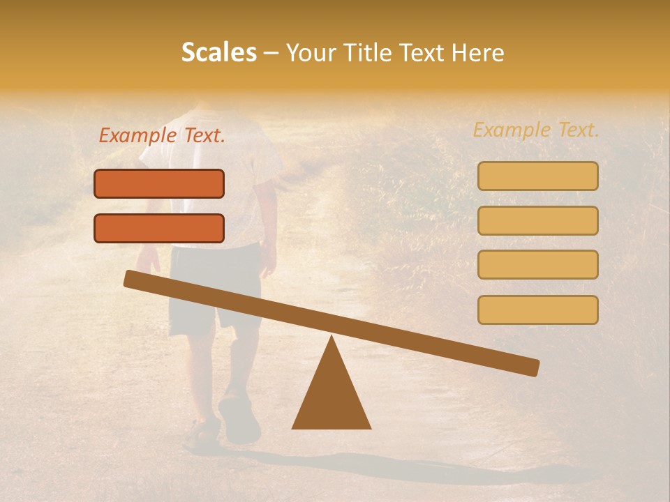 Child On The Road PowerPoint Template