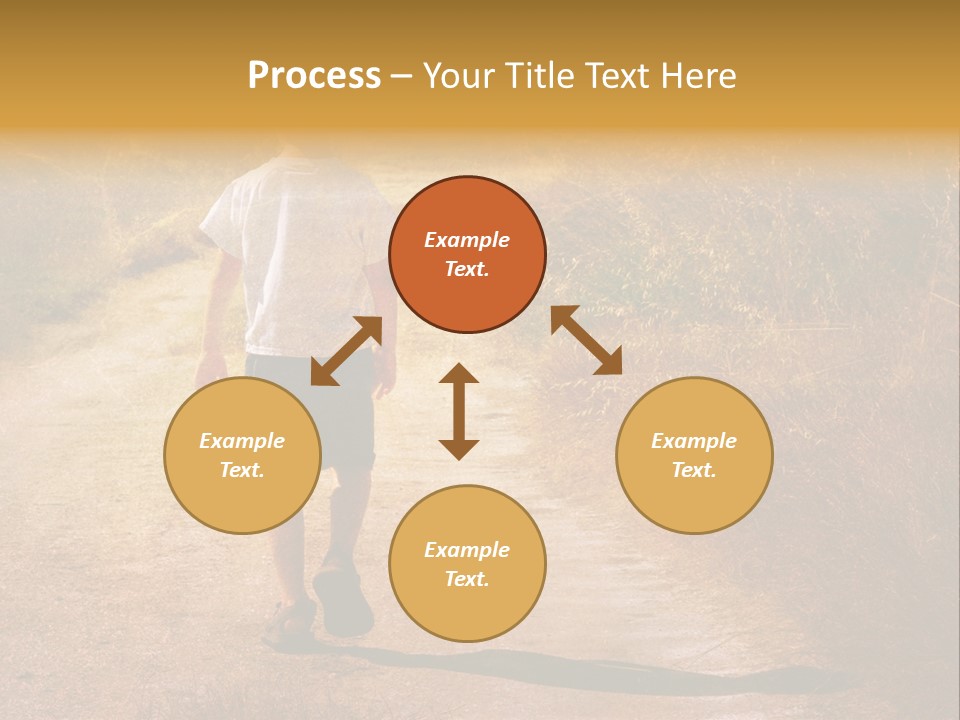 Child On The Road PowerPoint Template