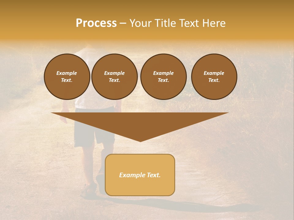 Child On The Road PowerPoint Template