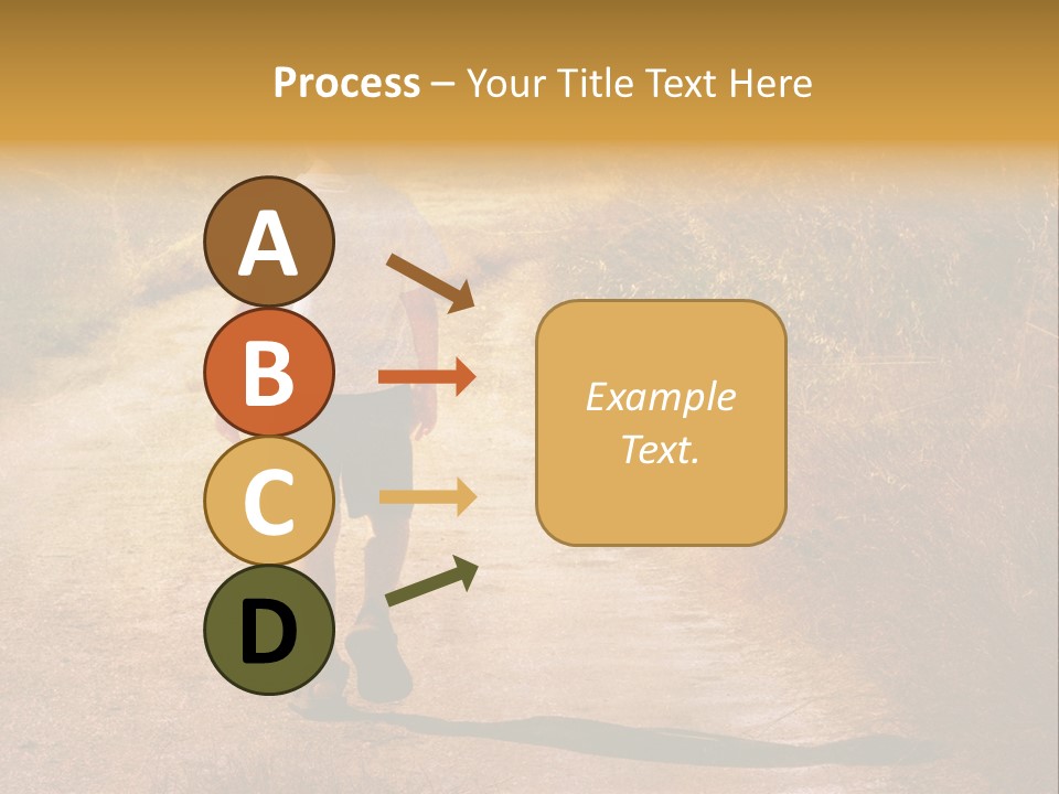 Child On The Road PowerPoint Template