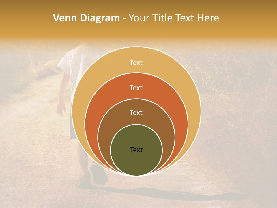 Child On The Road PowerPoint Template