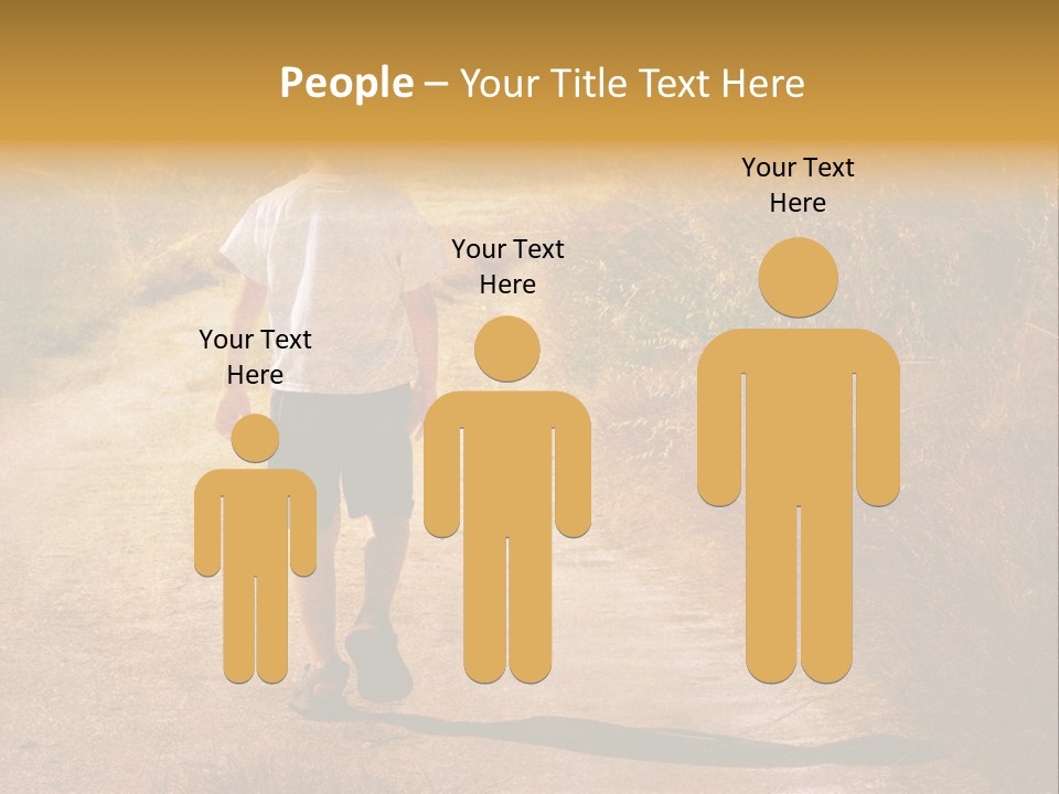 Child On The Road PowerPoint Template