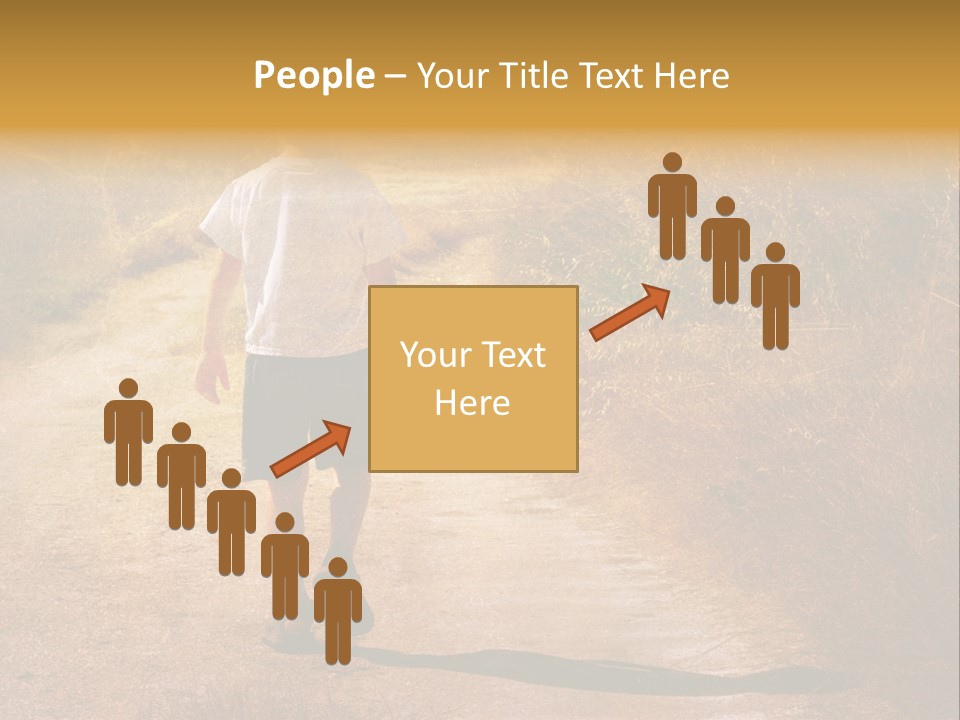 Child On The Road PowerPoint Template