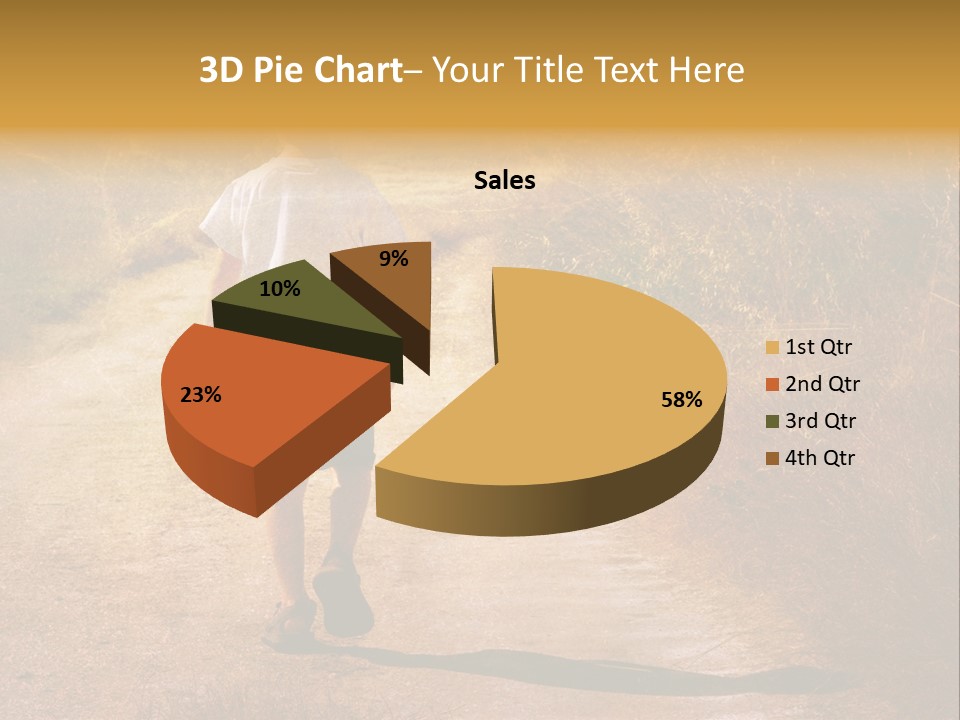 Child On The Road PowerPoint Template