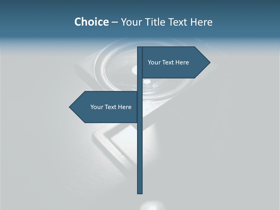 Magnifying Glass For A Printer And Engineer PowerPoint Template