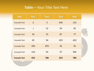 A Yellow And Black Motorcycle On A White Background PowerPoint Template