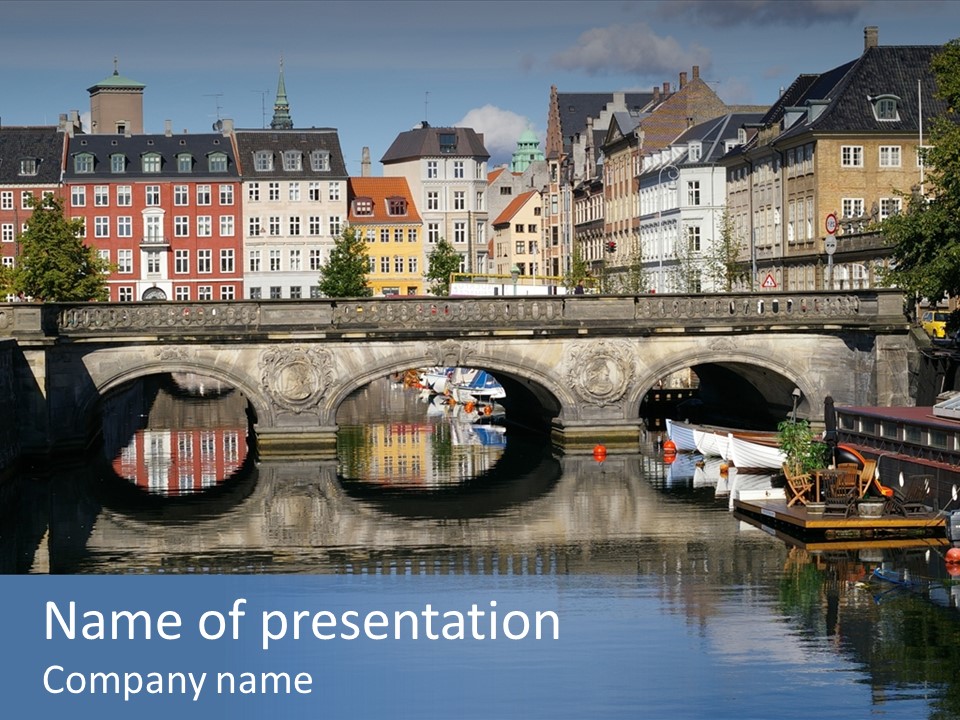 Copenhagen In Denmark PowerPoint Template