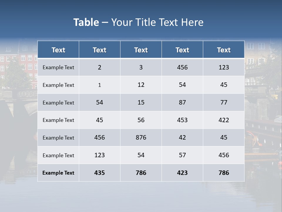 Copenhagen In Denmark PowerPoint Template
