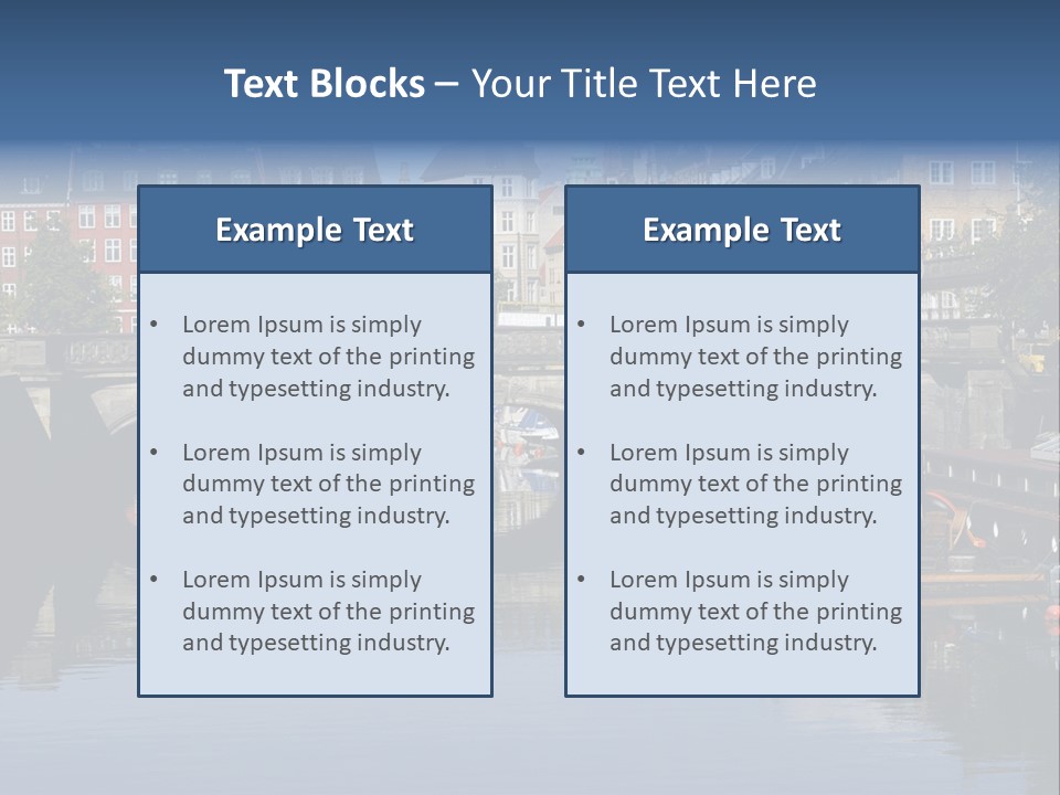 Copenhagen In Denmark PowerPoint Template