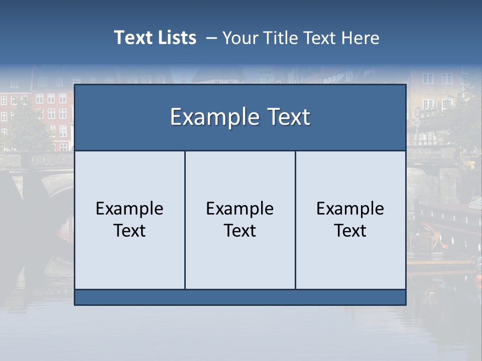 Copenhagen In Denmark PowerPoint Template