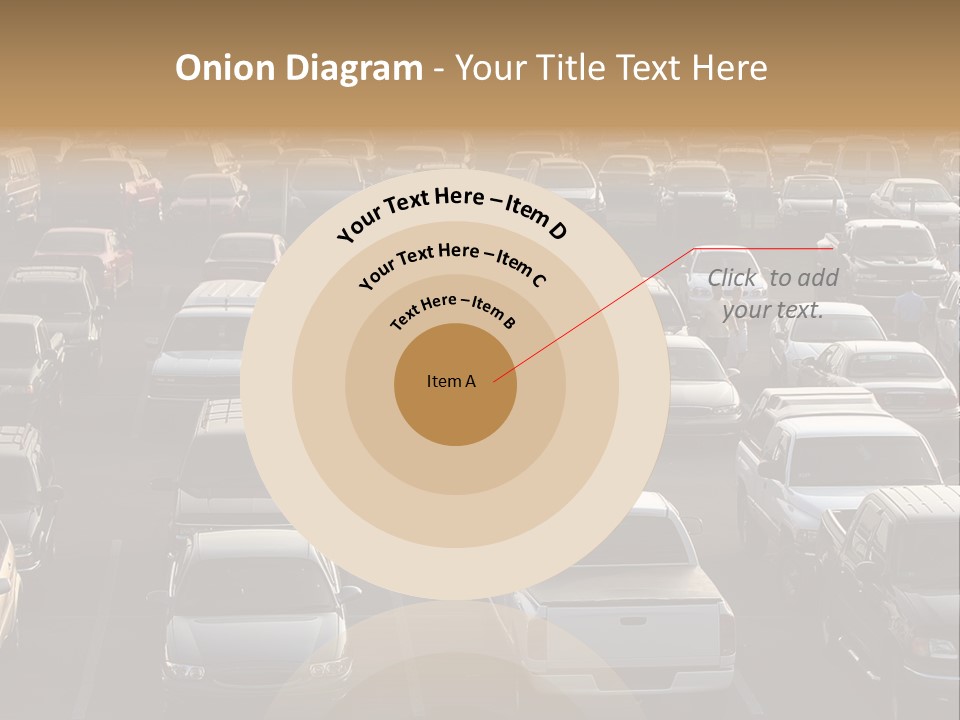 A Sea Of Cars.. All Copyright Material Removed PowerPoint Template