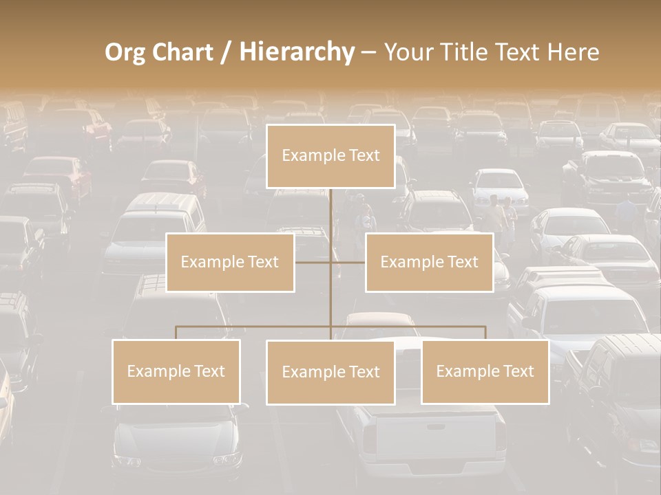A Sea Of Cars.. All Copyright Material Removed PowerPoint Template