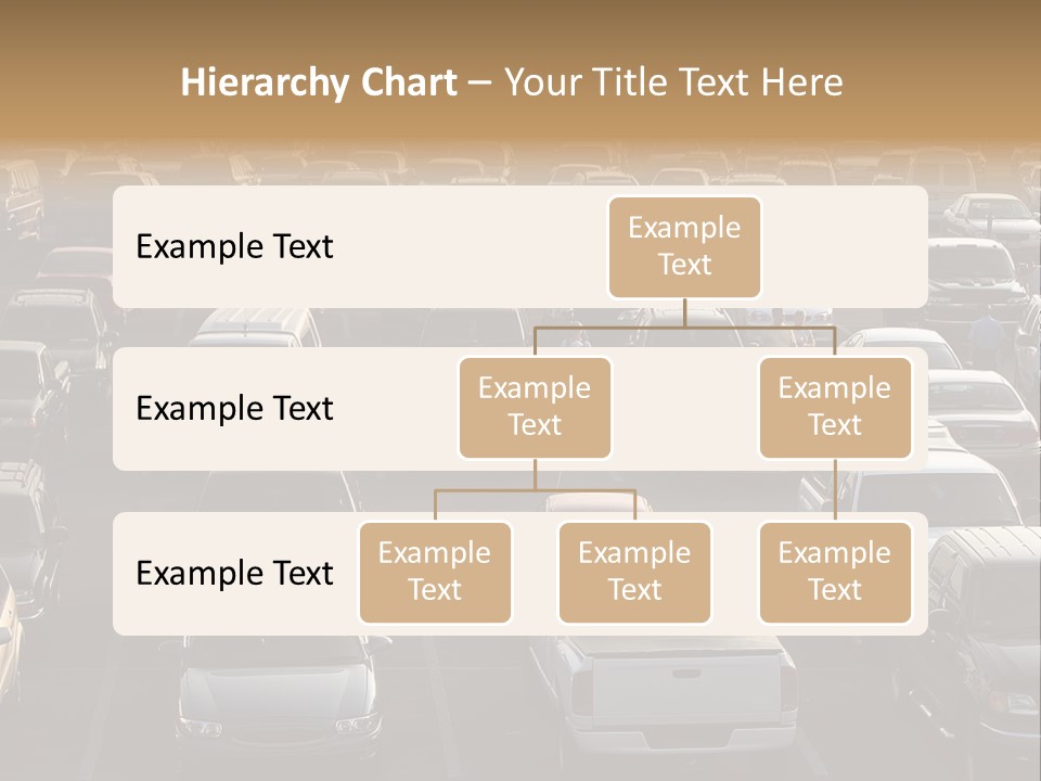 A Sea Of Cars.. All Copyright Material Removed PowerPoint Template