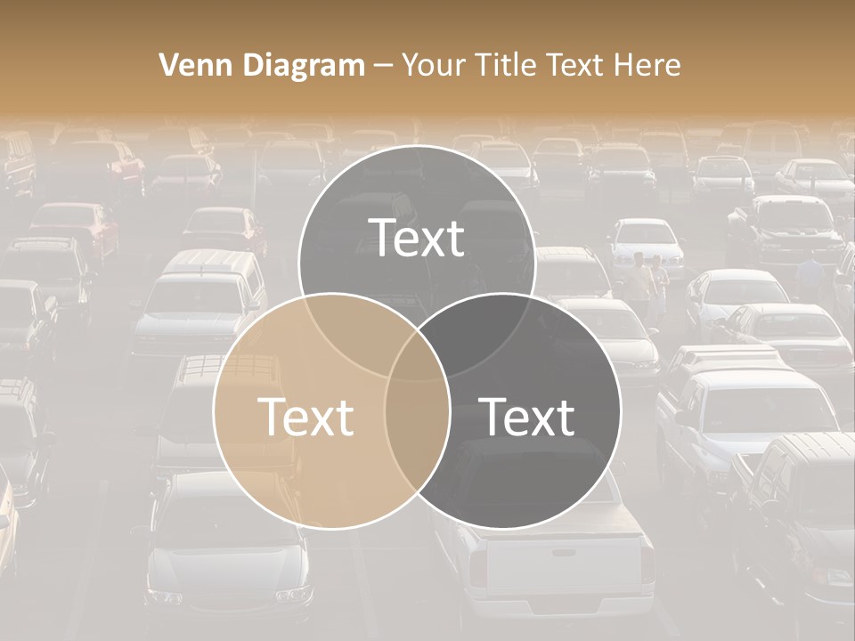 A Sea Of Cars.. All Copyright Material Removed PowerPoint Template