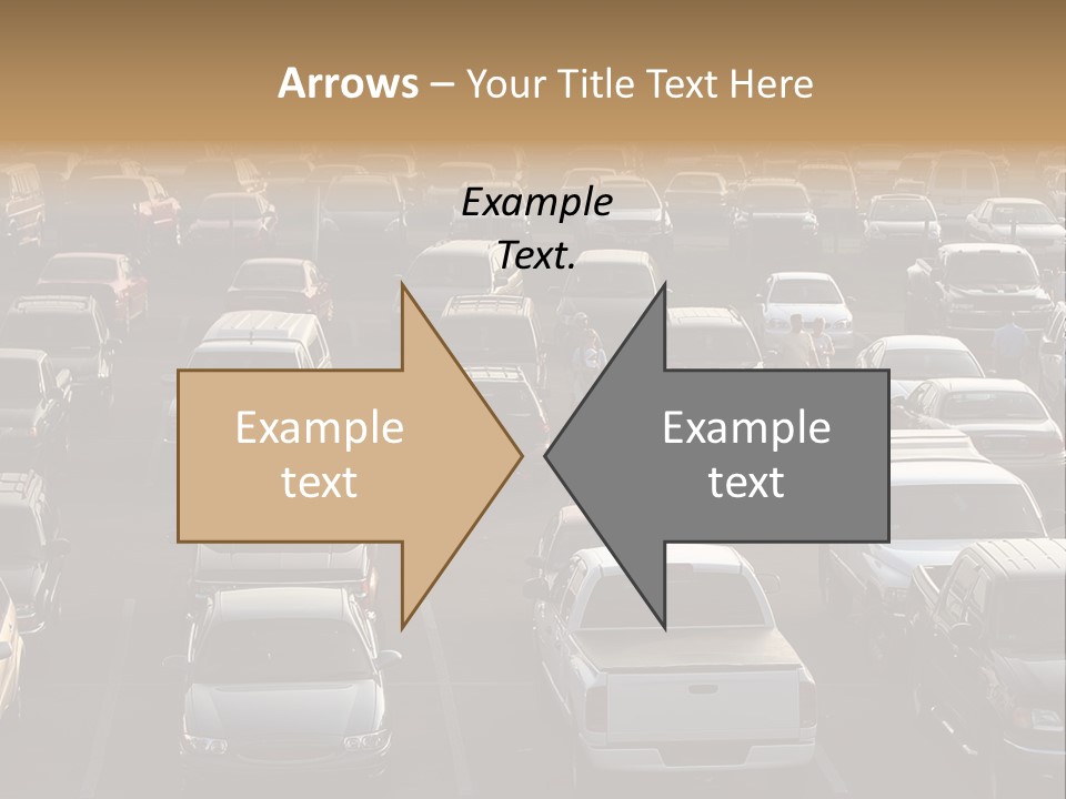 A Sea Of Cars.. All Copyright Material Removed PowerPoint Template