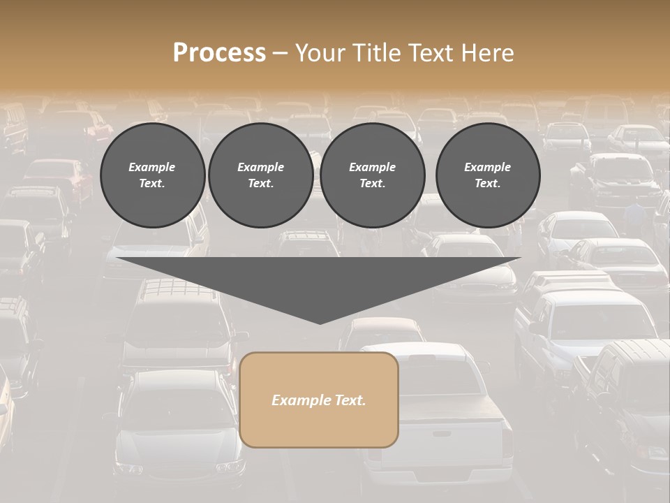 A Sea Of Cars.. All Copyright Material Removed PowerPoint Template
