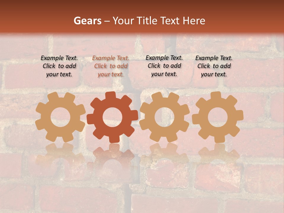 Crack In Brick Wall PowerPoint Template