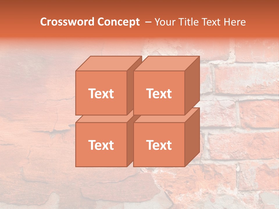 Grunge Brick Texture PowerPoint Template