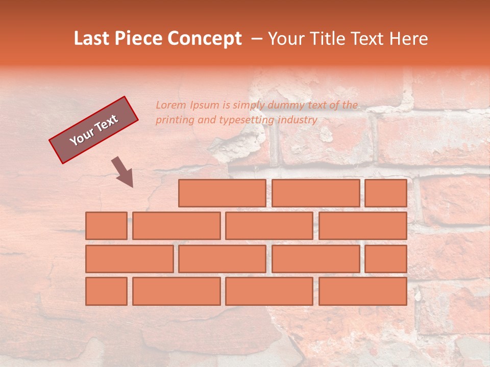 Grunge Brick Texture PowerPoint Template