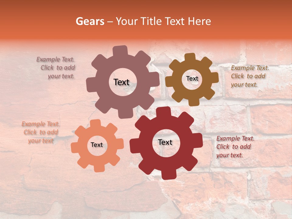 Grunge Brick Texture PowerPoint Template