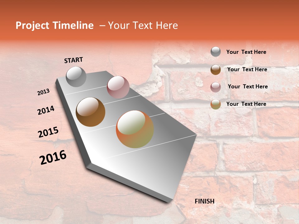 Grunge Brick Texture PowerPoint Template