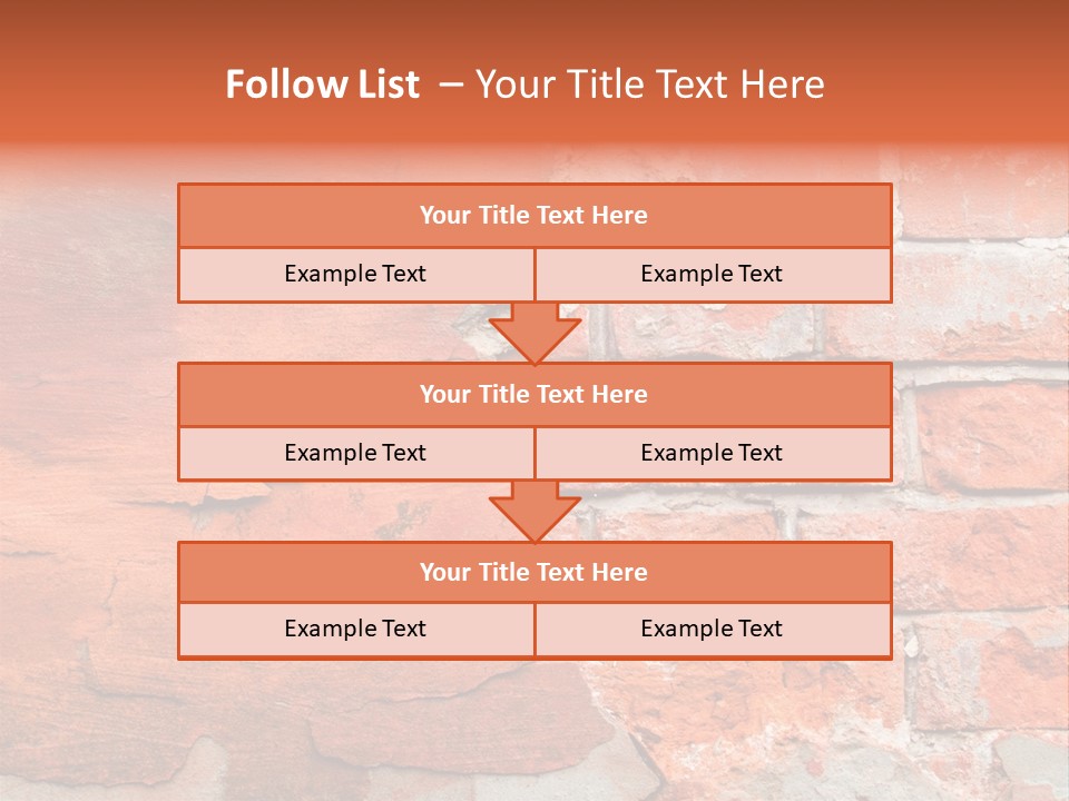 Grunge Brick Texture PowerPoint Template