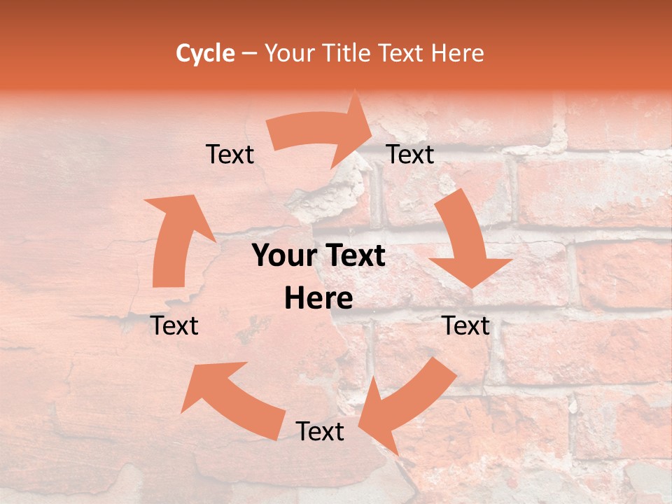 Grunge Brick Texture PowerPoint Template