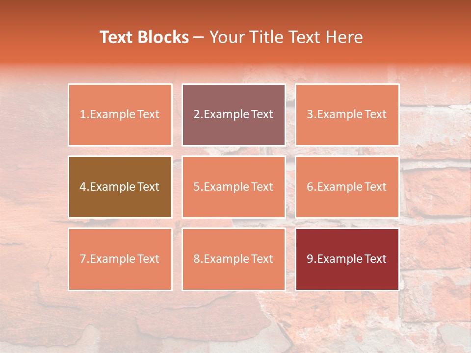 Grunge Brick Texture PowerPoint Template