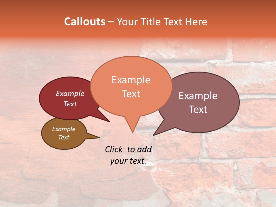 Grunge Brick Texture PowerPoint Template