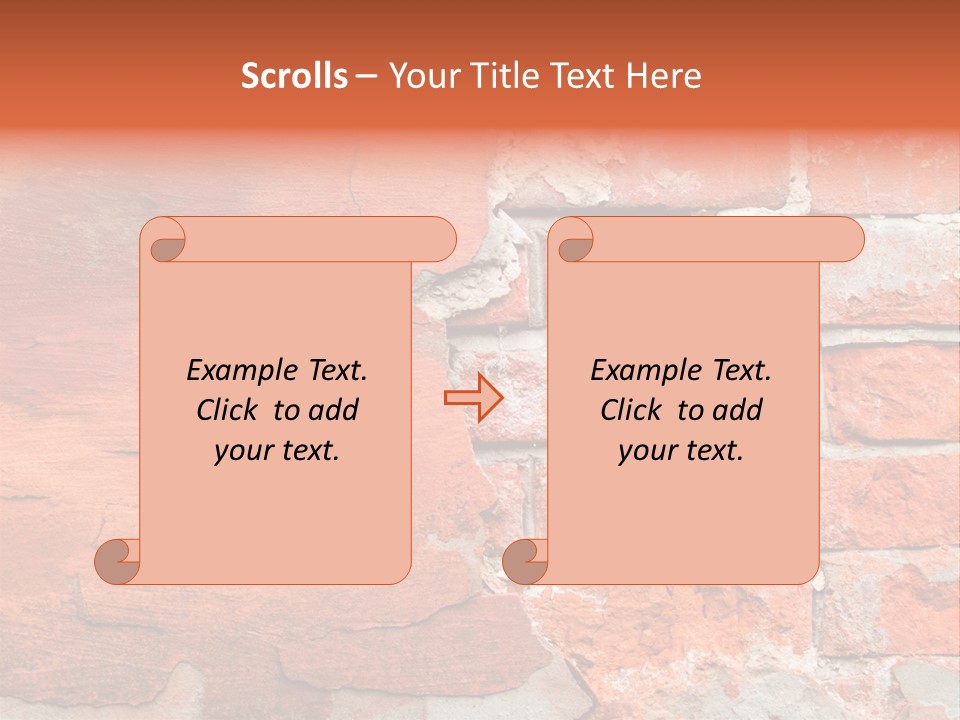 Grunge Brick Texture PowerPoint Template