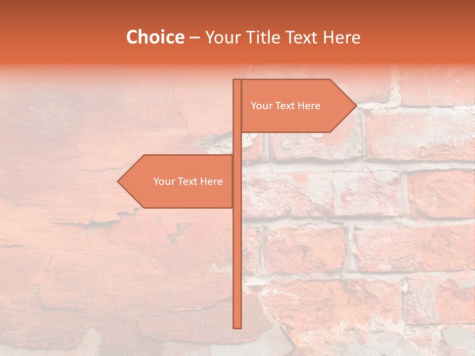 Grunge Brick Texture PowerPoint Template