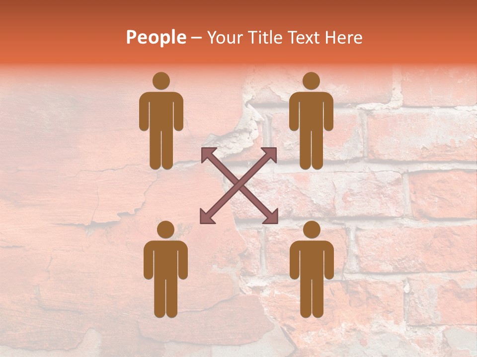 Grunge Brick Texture PowerPoint Template