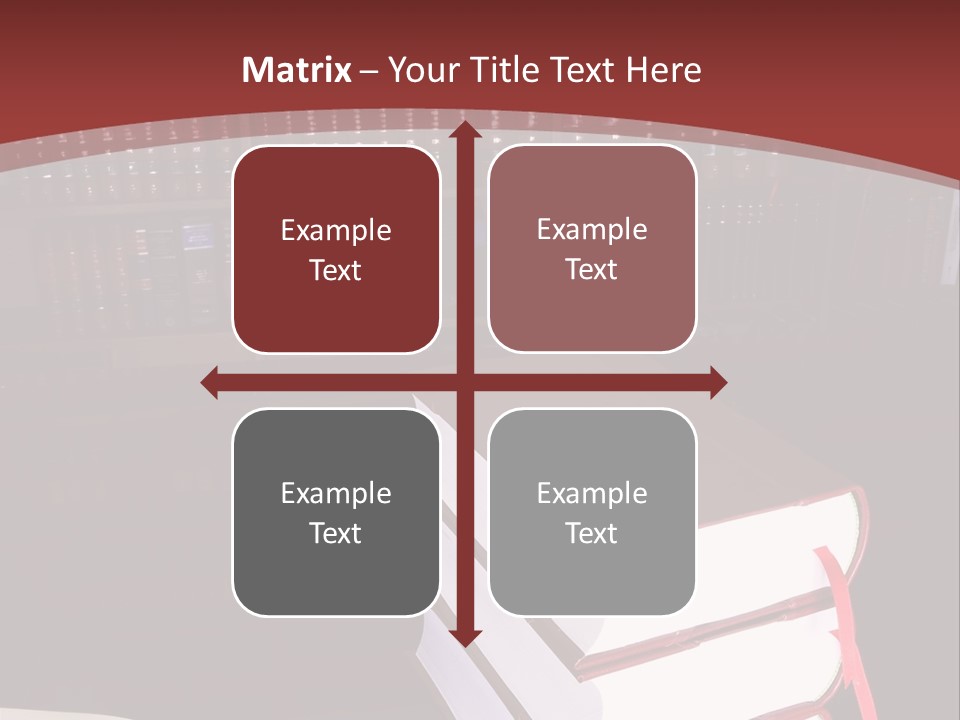 Legal Books On Table - South African Law Reports PowerPoint Template