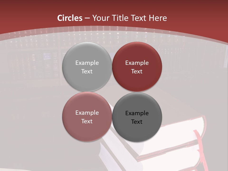 Legal Books On Table - South African Law Reports PowerPoint Template