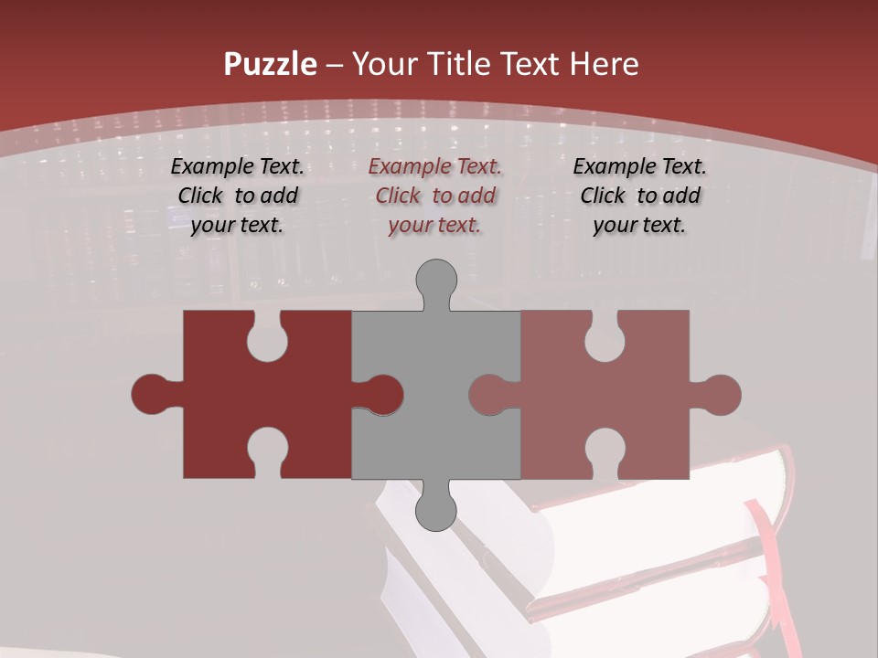 Legal Books On Table - South African Law Reports PowerPoint Template