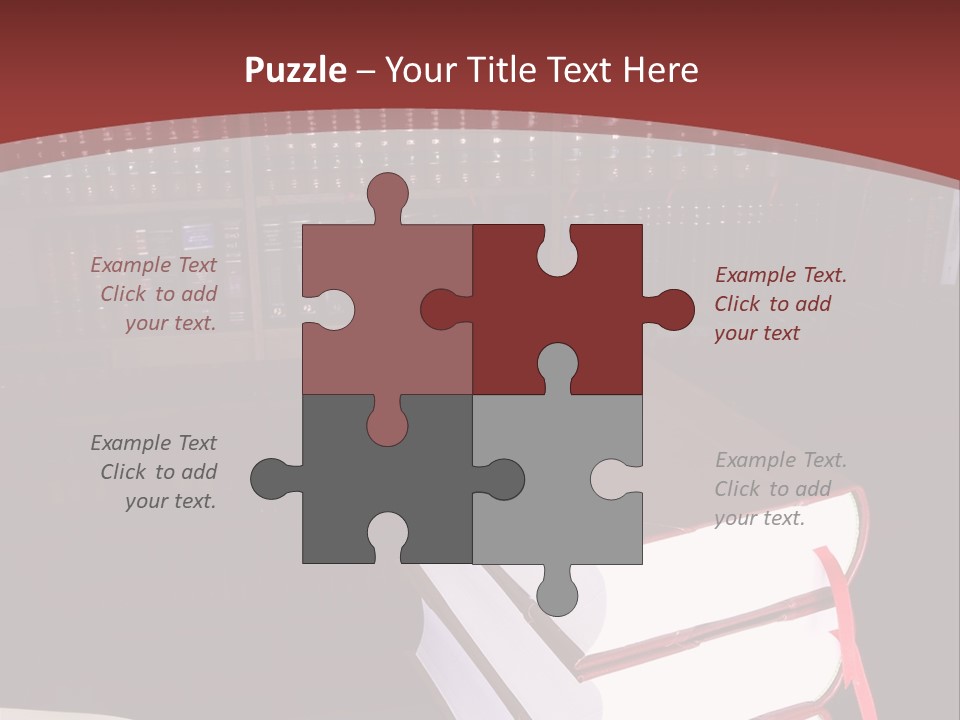 Legal Books On Table - South African Law Reports PowerPoint Template