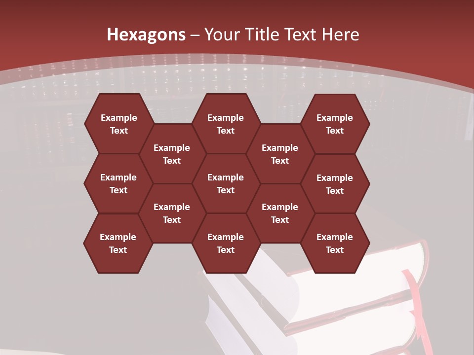 Legal Books On Table - South African Law Reports PowerPoint Template