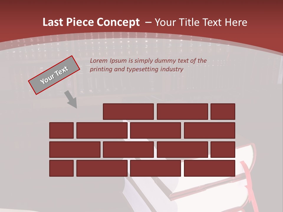Legal Books On Table - South African Law Reports PowerPoint Template