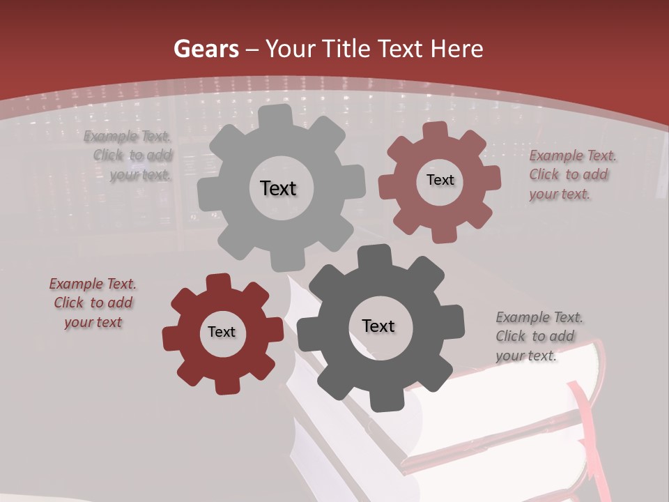 Legal Books On Table - South African Law Reports PowerPoint Template