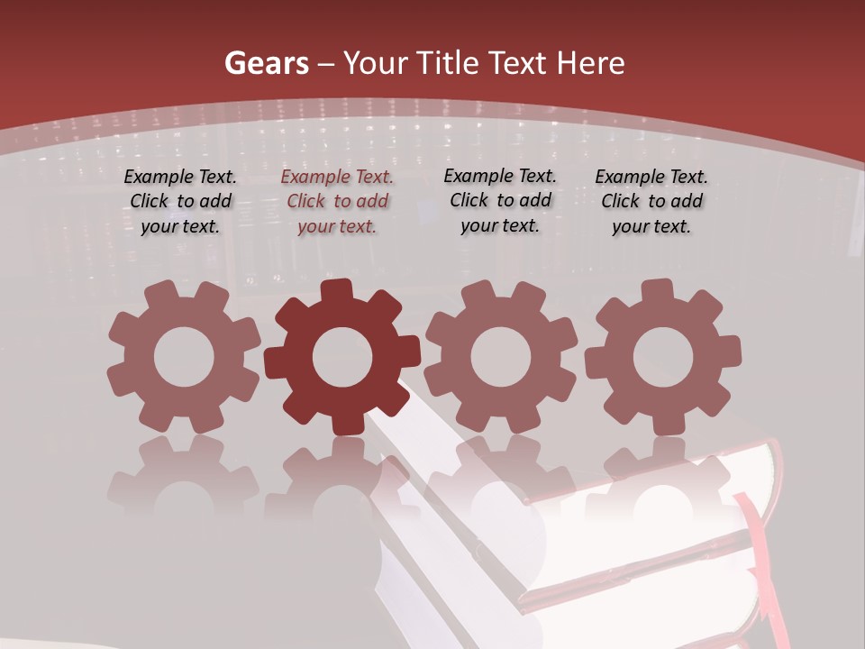 Legal Books On Table - South African Law Reports PowerPoint Template