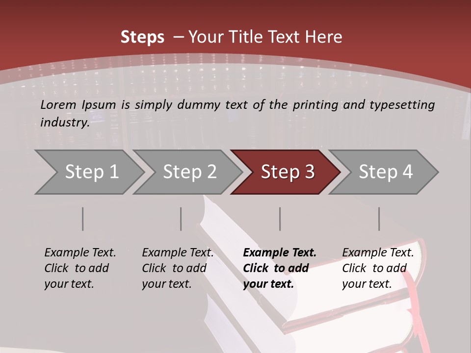 Legal Books On Table - South African Law Reports PowerPoint Template